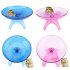 Cute Mute Hamster Toy Stable Flying Saucer Jogging Exercise Wheel Roller blue