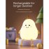 Cute Pears Night Light Rechargeable 3 level Brightness Cartoon Colorful Silicone Lamp for Children Bedroom