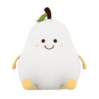 Cute Pears Night Light Rechargeable 3-level Brightness Cartoon Colorful Lamp