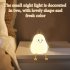 Cute Pears Night Light Rechargeable 3 level Brightness Cartoon Colorful Silicone Lamp for Children Bedroom