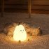Cute Pears Night Light Rechargeable 3 level Brightness Cartoon Colorful Silicone Lamp for Children Bedroom