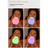 Cute Pears Night Light Rechargeable 3 level Brightness Cartoon Colorful Silicone Lamp for Children Bedroom