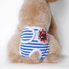 Cute Pet Dog Physiological Pants Sanitary Pants for Female Dog Underwear  Blue and white stripe M
