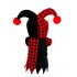 Cute Pet Halloween Cartoon Clown Joker Costume for Pet Dog Teddy Cat Autumn Winter Wear Black red XS