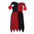 Cute Pet Halloween Cartoon Clown Joker Costume for Pet Dog Teddy Cat Autumn Winter Wear Black red XL