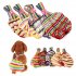 Cute Pet Stripes Printing Straps Physiological Pant for Dogs White gray purple stripes XS