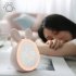 Cute Rabbit Alarm Clock Rechargeable Adjustable Brightness Led Luminous Digital Clock With Temperature Display pink