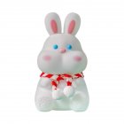 Cute Rabbit Led Silicone Night Light Usb Rechargeable Colorful Remote Control Lamp For Kids Baby Toy Gift Rabbit Night Light