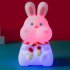 Cute Rabbit Led Silicone Night Light Usb Rechargeable Colorful Remote Control Lamp For Kids Baby Toy Gift Rabbit Night Light
