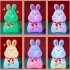 Cute Rabbit Led Silicone Night Light Usb Rechargeable Colorful Remote Control Lamp For Kids Baby Toy Gift Rabbit Night Light