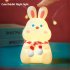 Cute Rabbit Led Silicone Night Light Usb Rechargeable Colorful Remote Control Lamp For Kids Baby Toy Gift Rabbit Night Light