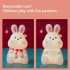 Cute Rabbit Led Silicone Night Light Usb Rechargeable Colorful Remote Control Lamp For Kids Baby Toy Gift Rabbit Night Light