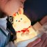 Cute Rabbit Led Silicone Night Light Usb Rechargeable Colorful Remote Control Lamp For Kids Baby Toy Gift Rabbit Night Light