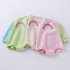 Cute Rainbow Romper For Boys Girls Contrast Color Long Sleeves Bodysuit For 0 2 Years Old Kids pink 0 3M 59