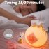 Cute Silicone LED Night Light Money Bag Shape Dimming Soft Eye Caring Bedroom Bedside Lamp Birthday Xmas Gifts For Boys Girls Pink