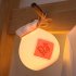 Cute Silicone LED Night Light Money Bag Shape Dimming Soft Eye Caring Bedroom Bedside Lamp Birthday Xmas Gifts For Boys Girls Pink