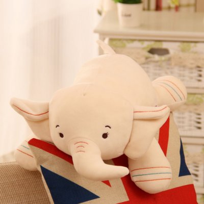 Wholesale Cute Simulate Stuffed Elephant Pillow Plush Doll Cushion
