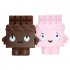 Cute Slow Rising Chocolate Doll Soft Squishy Toys Stress Anxiety Reducer Creative PU Vent Toy for Kids Adult