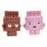 Cute Slow Rising Chocolate Doll Soft Squishy Toys Stress Anxiety Reducer Creative PU Vent Toy for Kids Adult