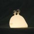 Cute Slug Night Light 3W Funny Nightlight Decor USB Charging Silicone Adjustable Brightness Lighting Decorations Timed Sleeping Light Gifts For Girls Boys Kids 
