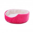 Cute Soft Pet Dog Cat Bed Warm Round Kennel Pet Mat Breathable Fade Proof Suitable for Four Seasons Pink