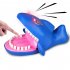 Cute Spoof Bite  Fingers  Games Funny Cartoon Animal head Lighting Eyes Sounds Stress Relief Toy For Kids Party Props  random Colors  Electric shark