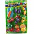 Cutting Fruits Vegetables Set Kids Pretend Play Kitchen Toys Cutting Food Educational Toys Gifts For Girls Boys As shown 3880