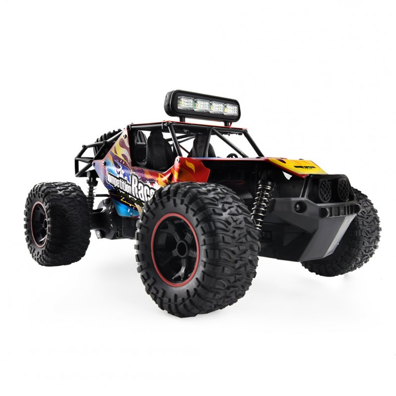 1:16 Remote Control Car with Lights Throttle Alloy High-speed Off-road Vehicle Toys for Children Birthday Gifts 