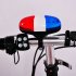 Cycling Bike Bicycle Super Loud LED Warning Light 4 Sounds Electronic Waterproof Horn Bell Siren Blue and white red and white