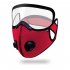 Cycling  Face  Mask Goggles Mask Outdoor Anti fog Dust proof Breathable Mask Light gray  with eye mask 