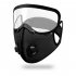 Cycling  Face  Mask Goggles Mask Outdoor Anti fog Dust proof Breathable Mask Red  with eye mask 