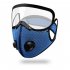Cycling  Face  Mask Goggles Mask Outdoor Anti fog Dust proof Breathable Mask Red  with eye mask 
