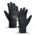 Cycling Gloves Water Resistant Windproof Warm Anti Slip Touch Screen S M L XL For Outdoor Scooter Riding Skiing Running Sports Men Women black M