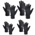 Cycling Gloves Water Resistant Windproof Warm Anti Slip Touch Screen S M L XL For Outdoor Scooter Riding Skiing Running Sports Men Women black M