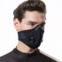 Cycling  Mask Breathable Dust proof Anti haze Activated Carbon Filter For Outdoor Sports Grid black One size