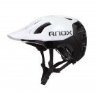 Cycling Mtb Helmet Triathlon Helmet Adult OFF ROAD Mountain Downhill Bike Big Brim Bicycle Equipment Black and white L size  55 61cm 
