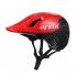 Cycling Mtb Helmet Triathlon Helmet Adult OFF ROAD Mountain Downhill Bike Big Brim Bicycle Equipment Black red L size  55 61cm 