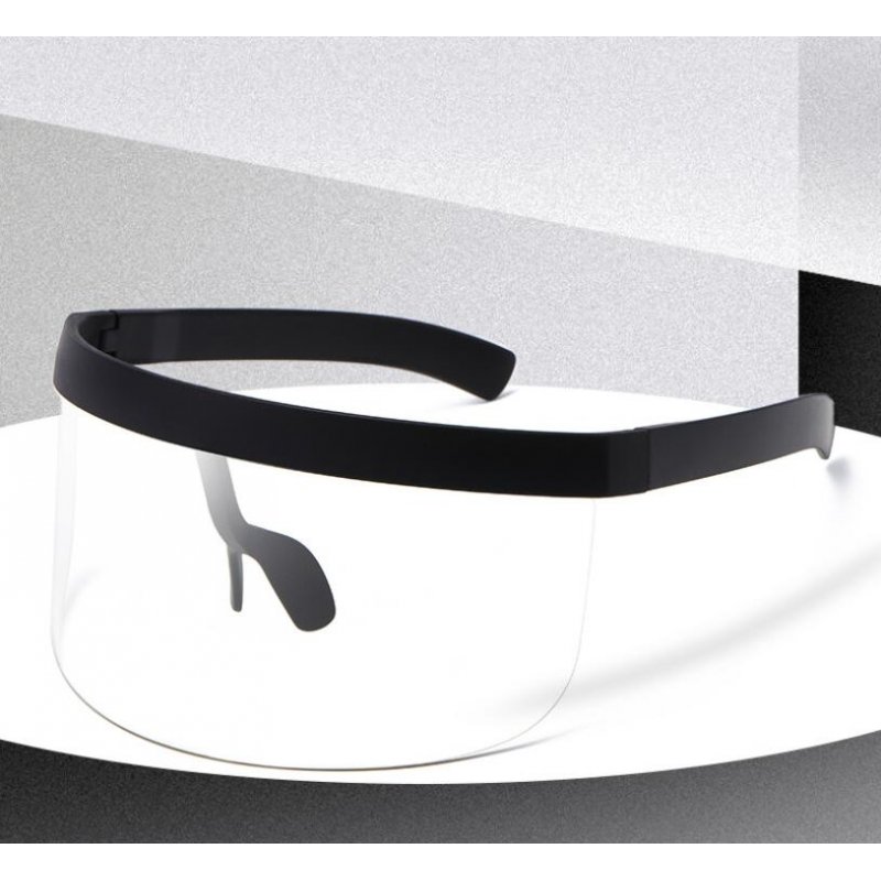 Cycling Sunglasses Oversized Visor Wrap Shield Large Mirror Sun Glasses ant-UV 400 Half Face Shield Guard