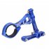 Cycling Water Bottle Clamp Bolt Cage Holder Double Bottle Cage Seat Adapter Adjustable Water Bottle Mount blue One size