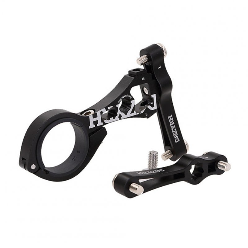 Cycling Water Bottle Clamp Bolt Cage Holder Double Bottle Cage Seat Adapter Adjustable Water Bottle Mount black_One size
