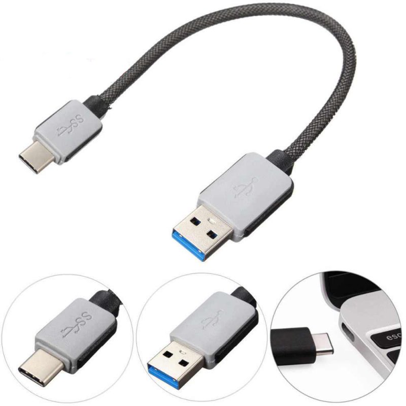 Strong Braided USB-C 3.1 Type-C Cable 3.0A Fast Charging and Data Sync Charger Cable For New Macbook, LG G5, Huawei P9, Meizu Pro6