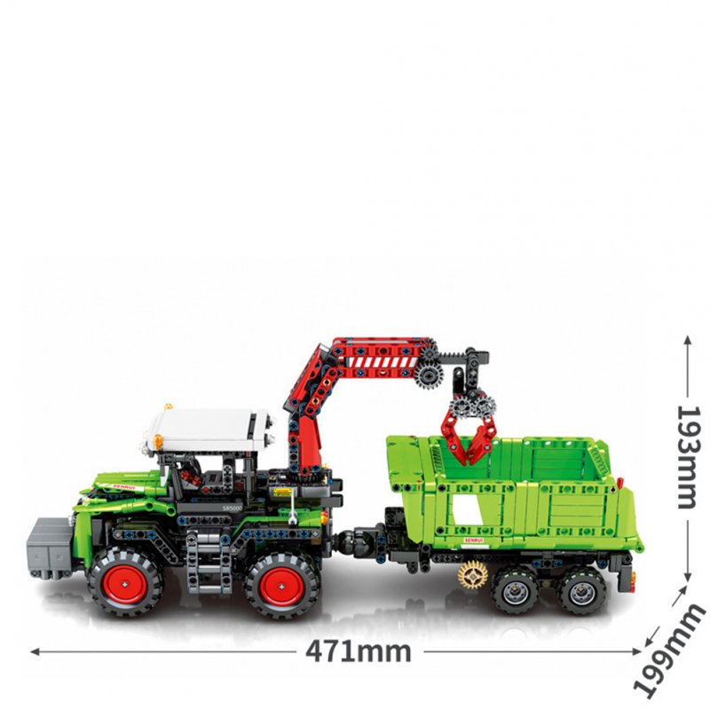 73500-74760 Mechanical Farm Series Car  Model Compatible With Puzzle Assembled Small Particle Building Block Toys Gifts For Children 74760