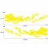 D 1042 2pcs Car Stickers Auto Body Vinyl Long Decals Waterproof Striped Stickers Auto Diy Car Sticker Style yellow