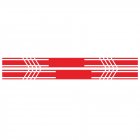D-1044 2pcs Car Stickers Car Body Racing Side Door Long Striped Stickers Auto Vinyl Decal for All Cars SUV  red
