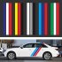 D 1045 Tricolor Lines Custom Vinyl Decal Car Body Door Side Stickers Stripes Racing Style for Bmw Audi Kia Honda Toyota Style 4