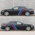 D 1045 Tricolor Lines Custom Vinyl Decal Car Body Door Side Stickers Stripes Racing Style for Bmw Audi Kia Honda Toyota Style 4
