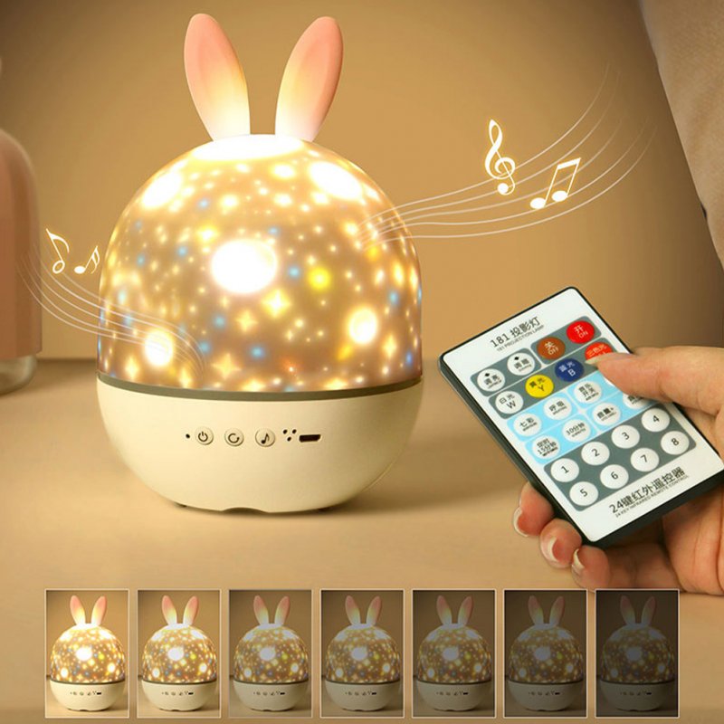 Night Lamp Projector Starry Sky Night Light Toys With 360° Rotation Timer 10 Remote Light Modes Birthday Christmas Gifts For Kids Gray-Cute Deer Bluetooth model