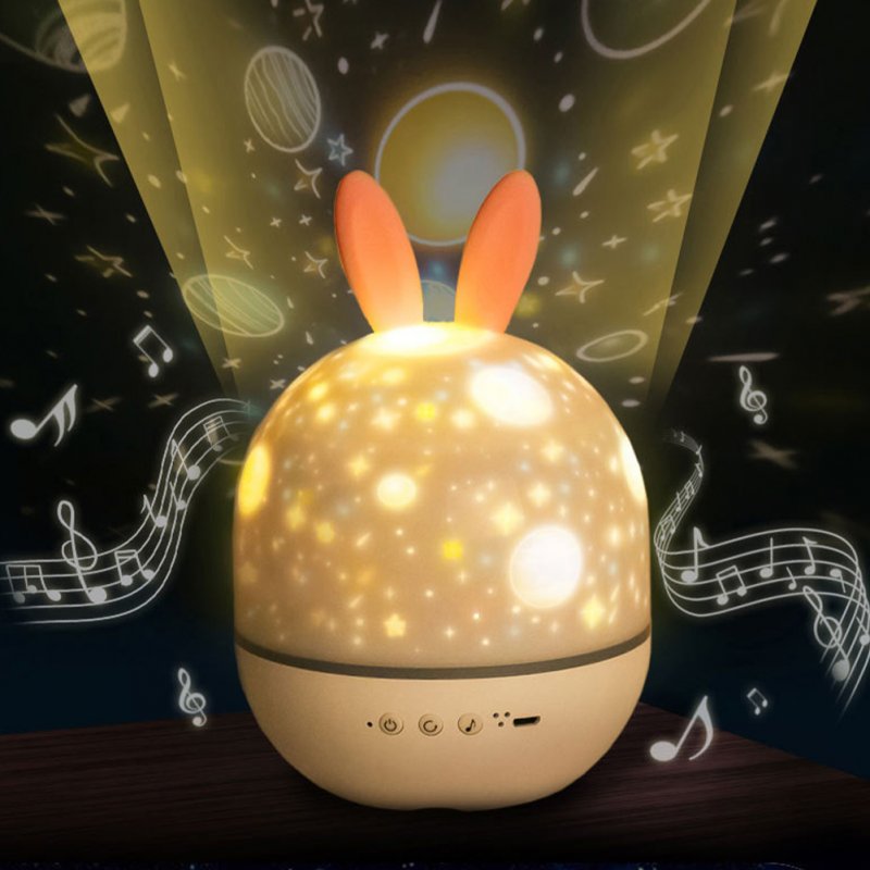 Night Lamp Projector Starry Sky Night Light Toys With 360° Rotation Timer 10 Remote Light Modes Birthday Christmas Gifts For Kids Gray-Cute Deer Bluetooth model