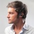 D shaped Soft Ear Hook Headphone 3 5mm Plug Dual Channel Single Side Headset Compatible For Laptop Skype Voip Icq black