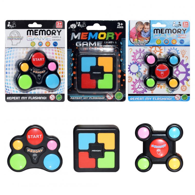 Memory Game Machine Toy with Led Lights Sounds Brain Training Game Multiplayer Interactive Kids Toy Special-shaped